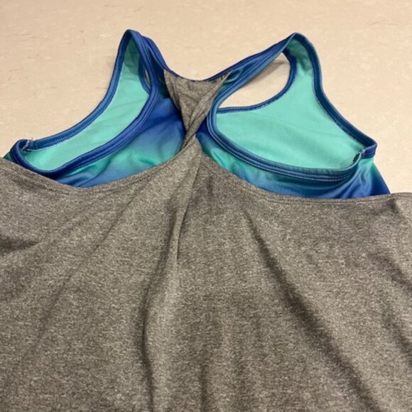 OLD NAVY Activewear Go Dry Tank with Built in Bra Girls XL (14-16) Gre… - Picture 5 of 8